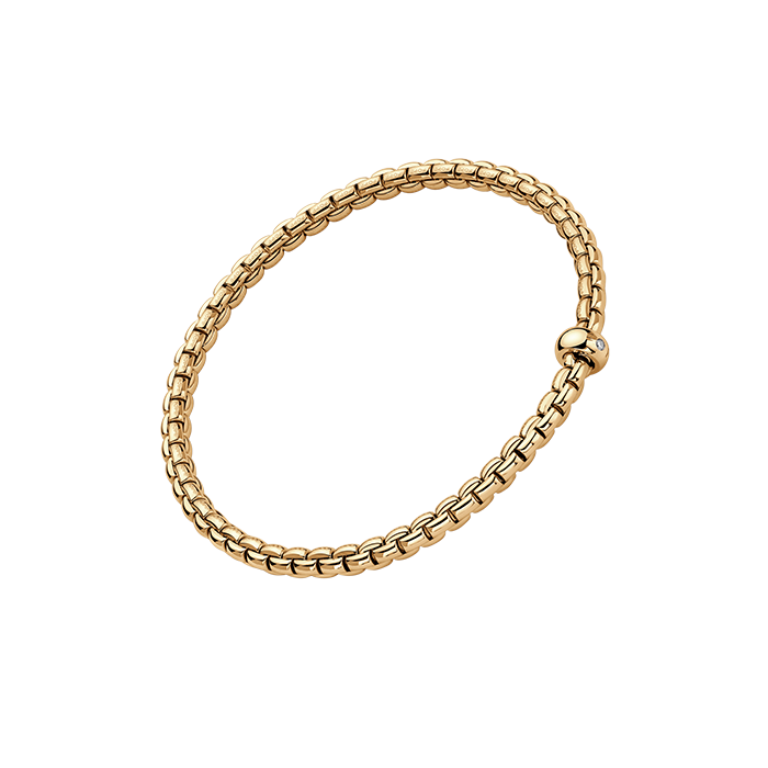 FOPE  EKA FLEX'IT BRACELET WITH A WHITE DIAMOND