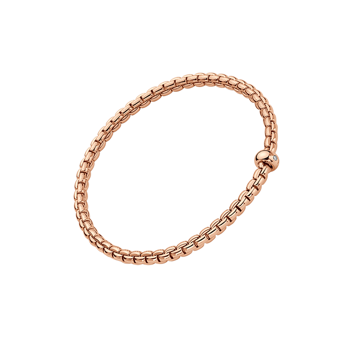 FOPE  EKA FLEX'IT BRACELET WITH A WHITE DIAMOND
