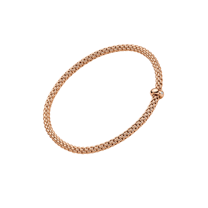 FOPE  PRIMA FLEX'IT BRACELET WITH A WHITE DIAMOND