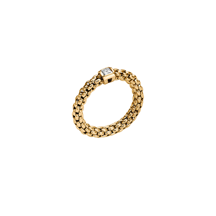 FOPE  SOULS FLEX'IT RING WITH A WHITE DIAMOND