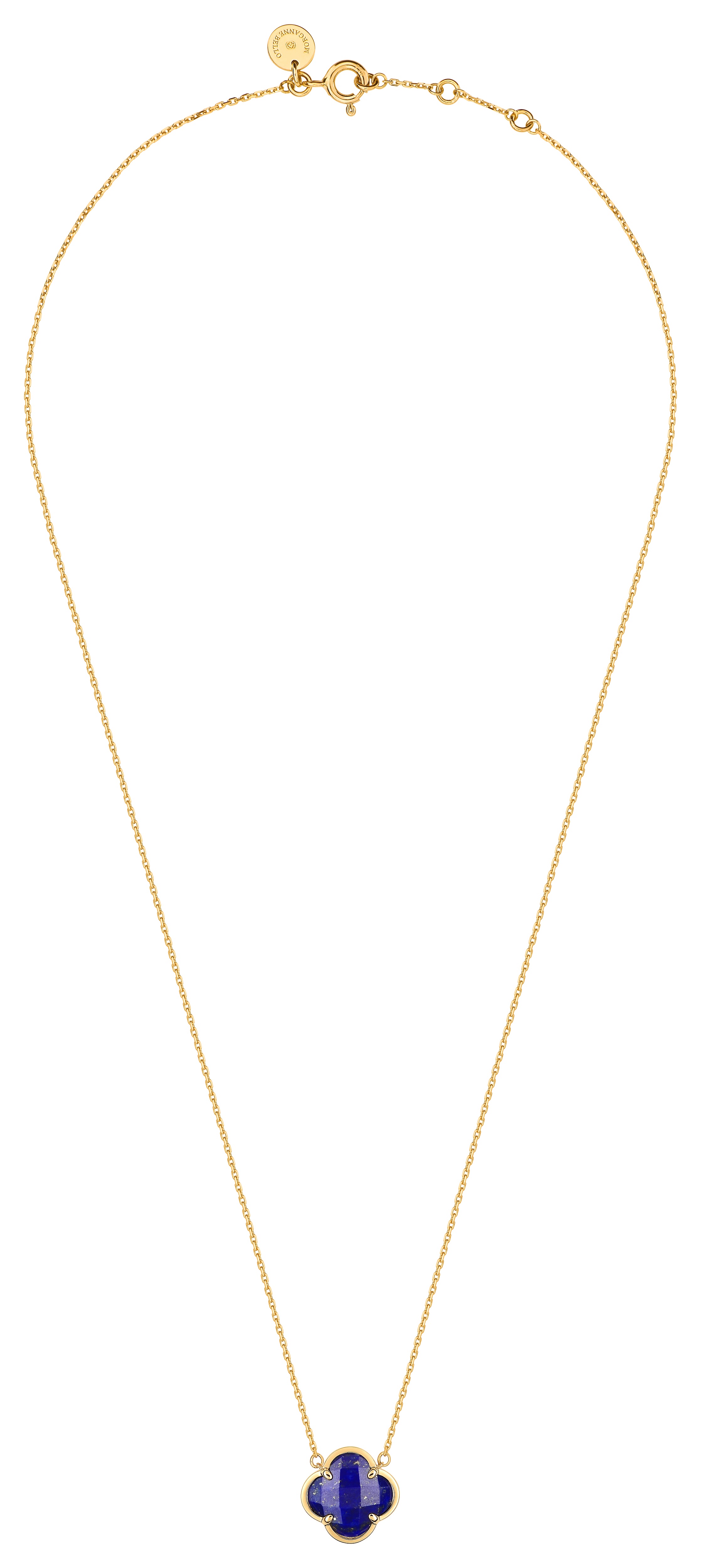 Morganne Bello Lapis Lazuli Yellow Gold Victoria Necklace