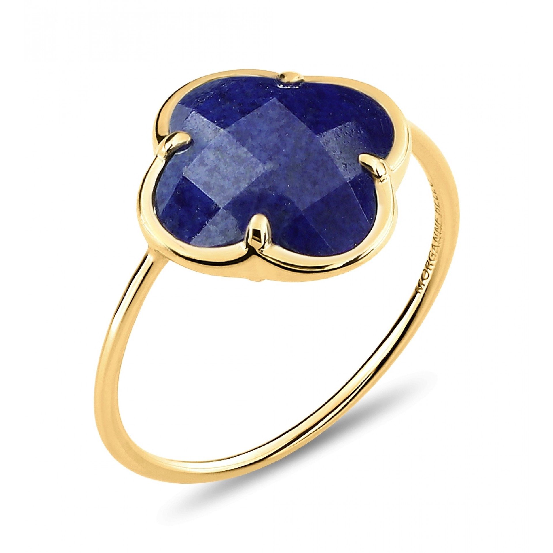 Morganne Bello Lapis Lazuli Yellow Gold Victoria Ring