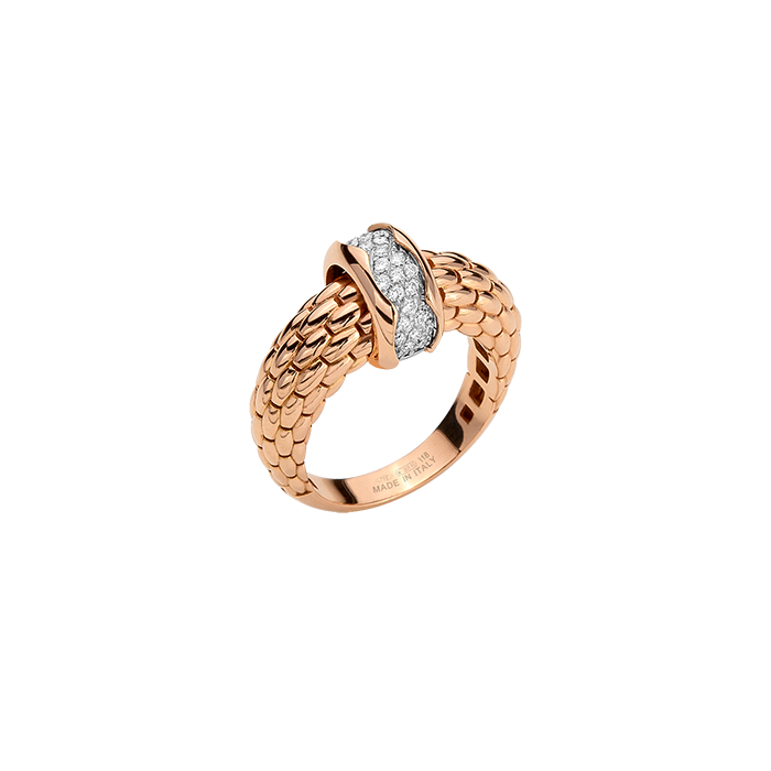 FOPE  LOVENEST RING WITH DIAMOND PAVÉ