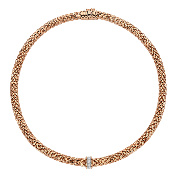 FOPE  LOVENEST NECKLACE WITH DIAMONDS
