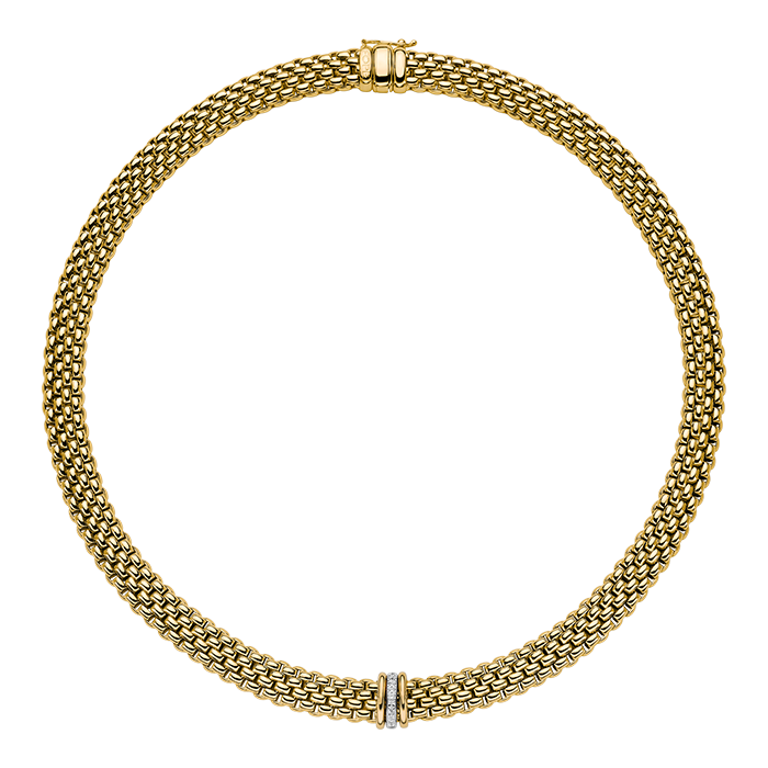 FOPE  PANORAMA NECKLACE WITH DIAMONDS