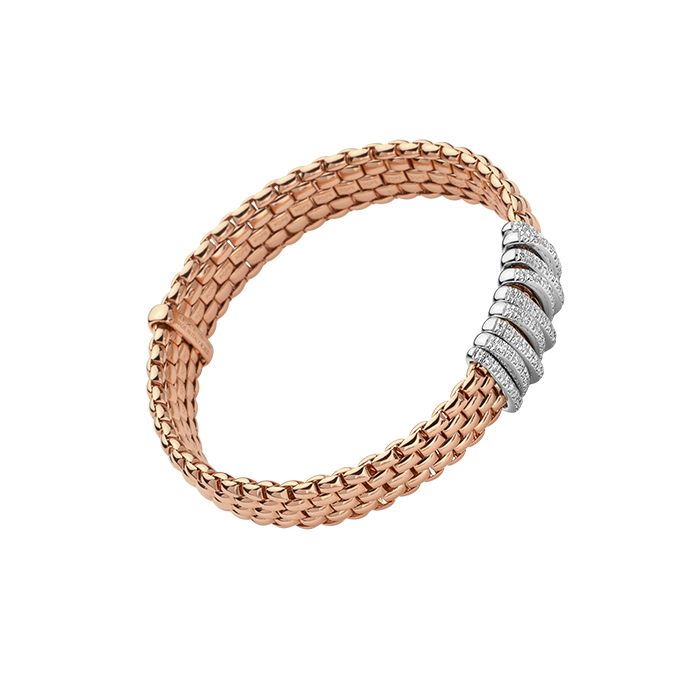 FOPE  PANORAMA FLEX'IT BRACELET WITH DIAMONDS