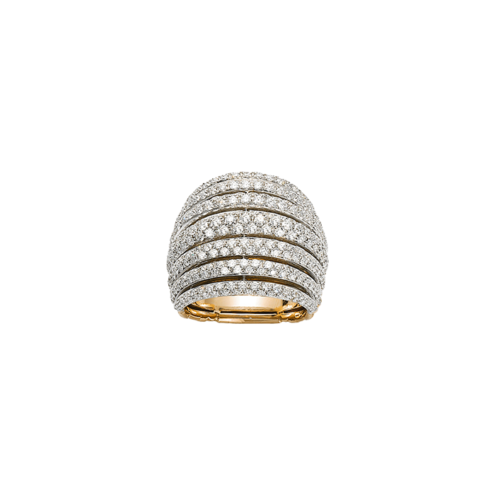 FOPE  MIALUCE RING WITH DIAMOND PAVÉ