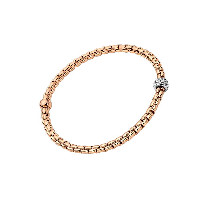 FOPE  EKA FLEX'IT BRACELET WITH DIAMOND PAVE'