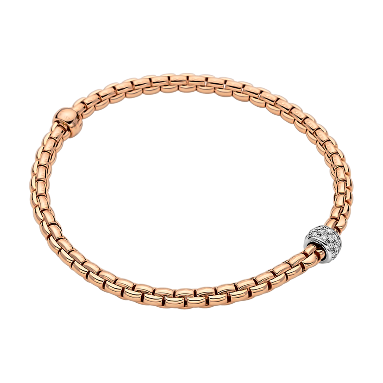 Fope Eka Tiny Bracelet with diamonds