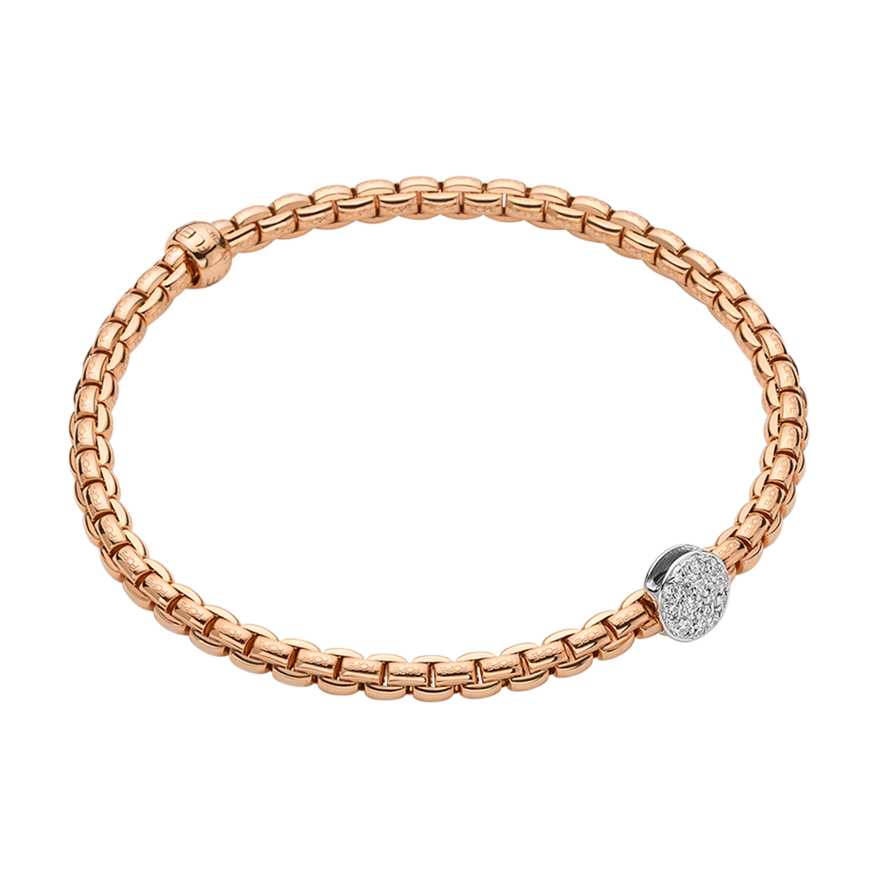 Fope Eka Tiny Bracelet with diamonds