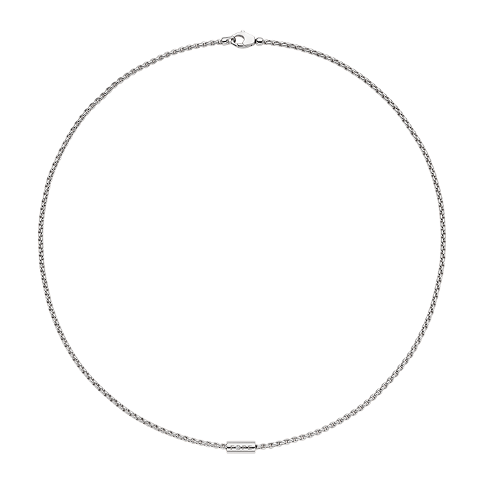 FOPE  ARIA NECKLACE WITH A WHITE DIAMOND