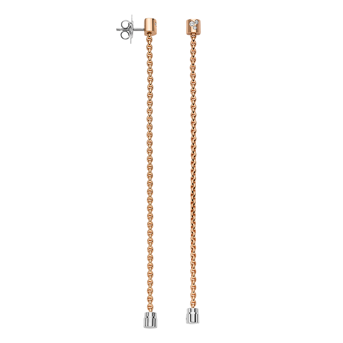 FOPE  EKA PENDANT EARRINGS WITH DIAMONDS