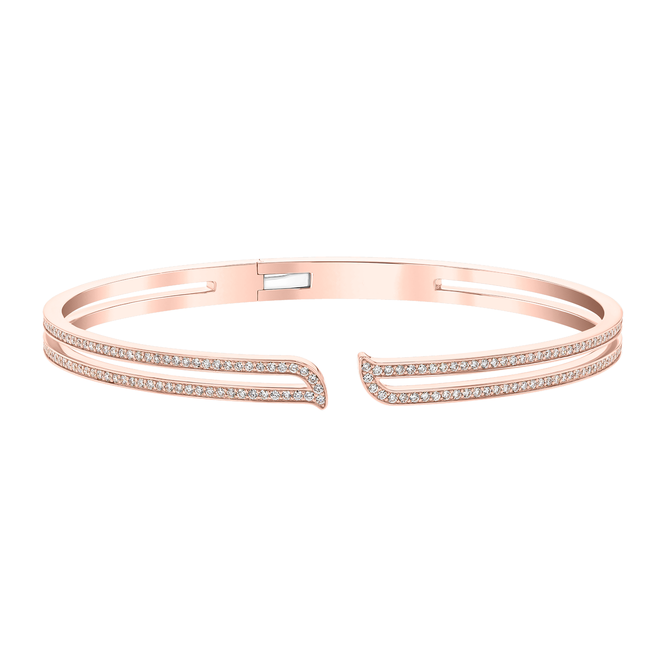 Alif Rose Gold Diamond Bangle