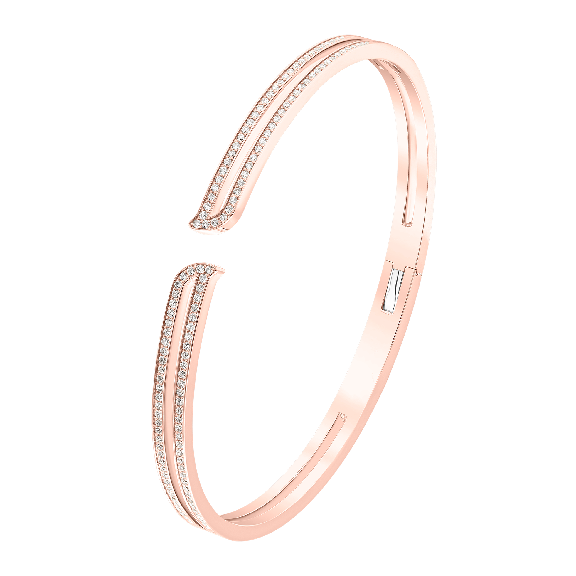 Alif Rose Gold Diamond Bangle