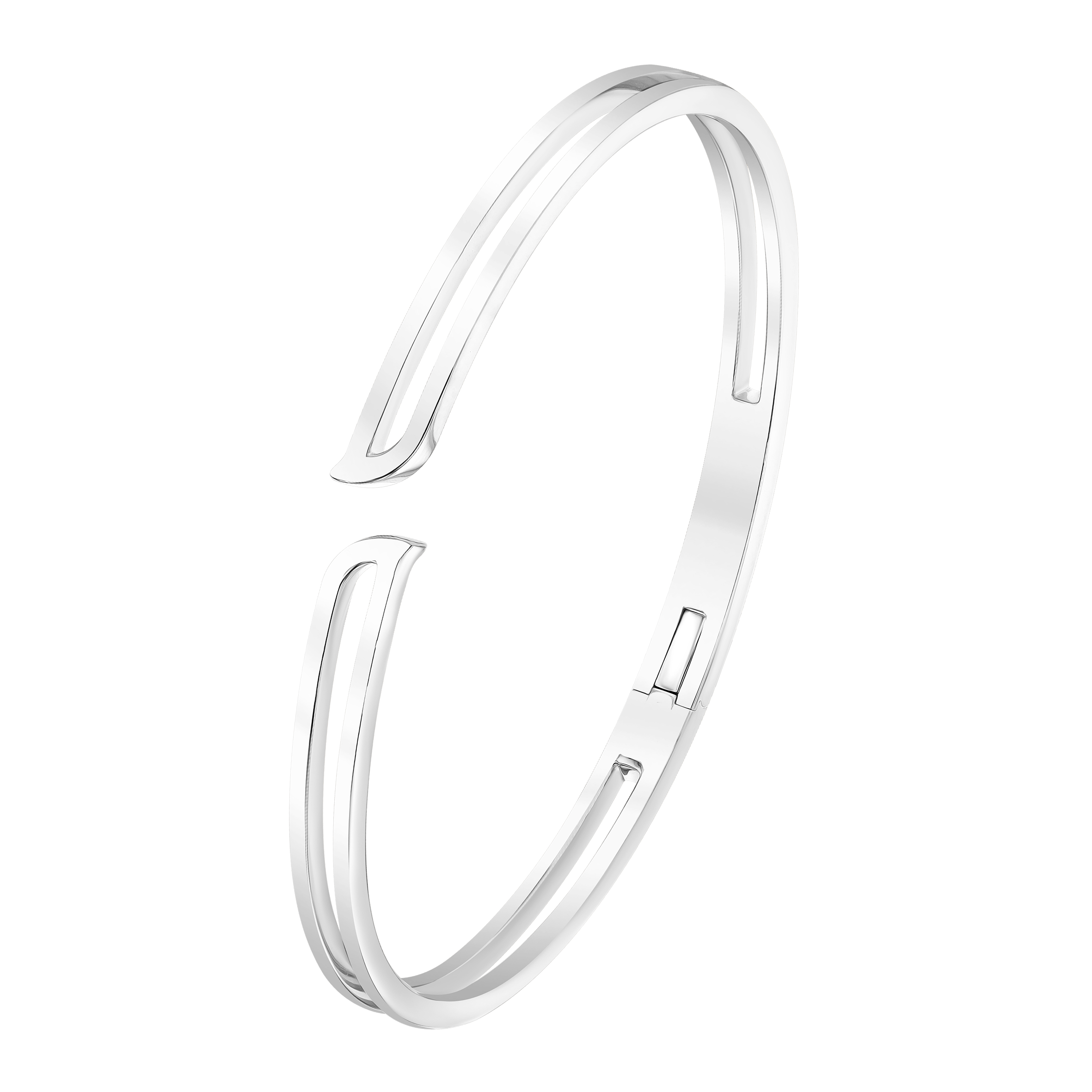 Alif White Gold Bangle