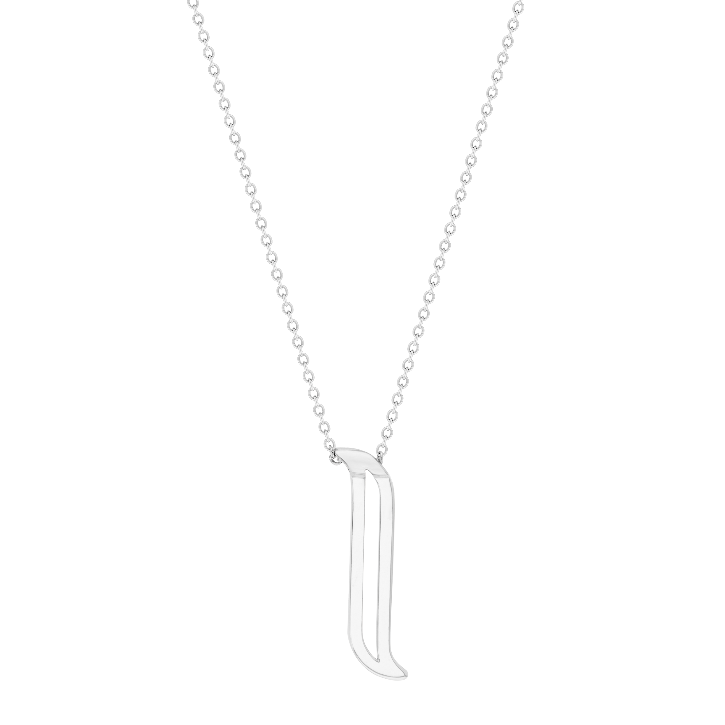 Alif White Gold Necklace