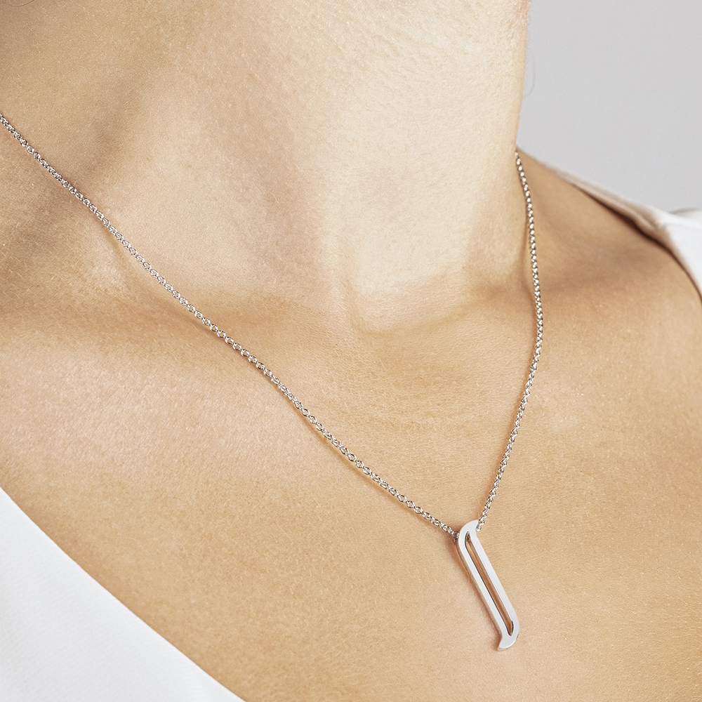 Alif White Gold Necklace