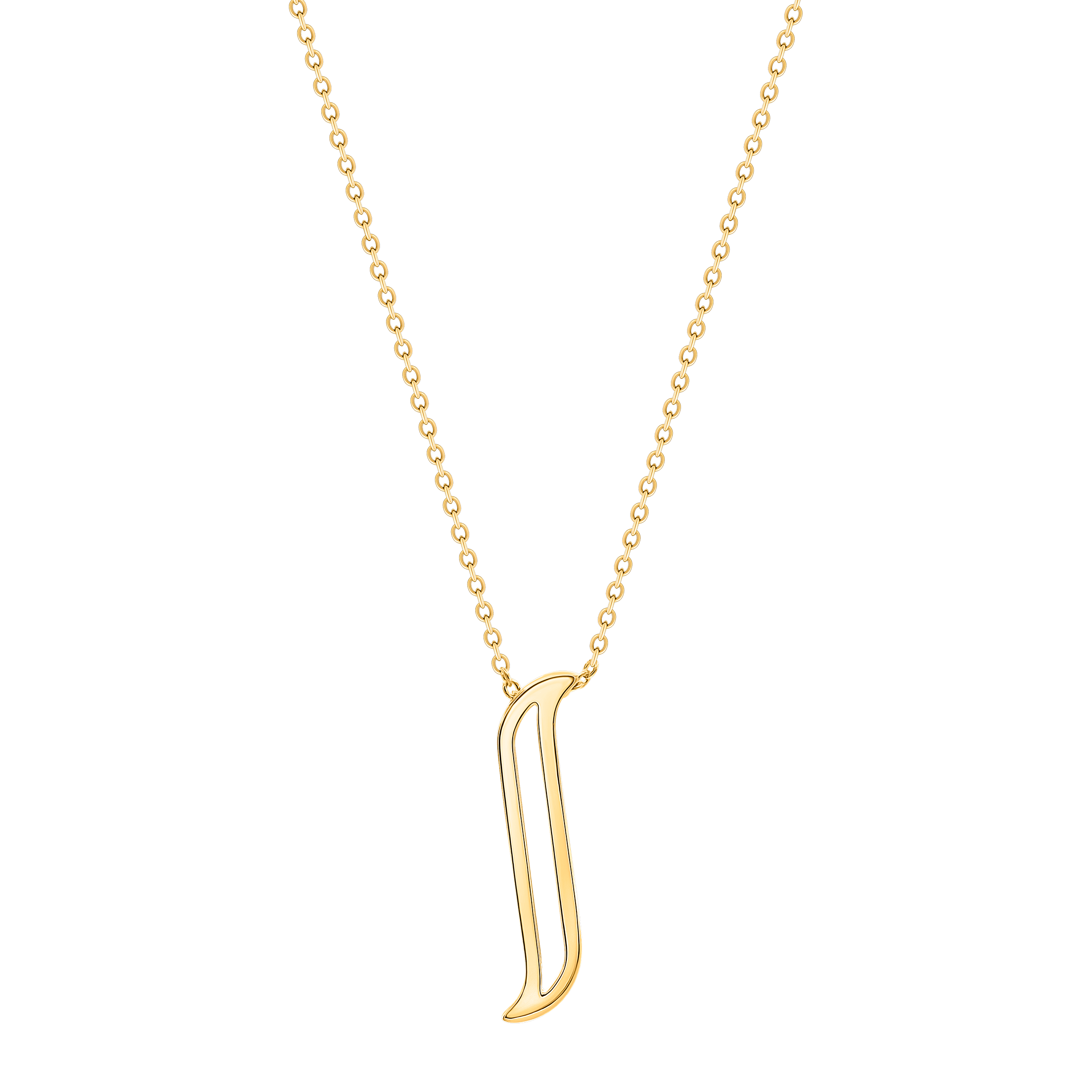 Alif Yellow  Gold Necklace