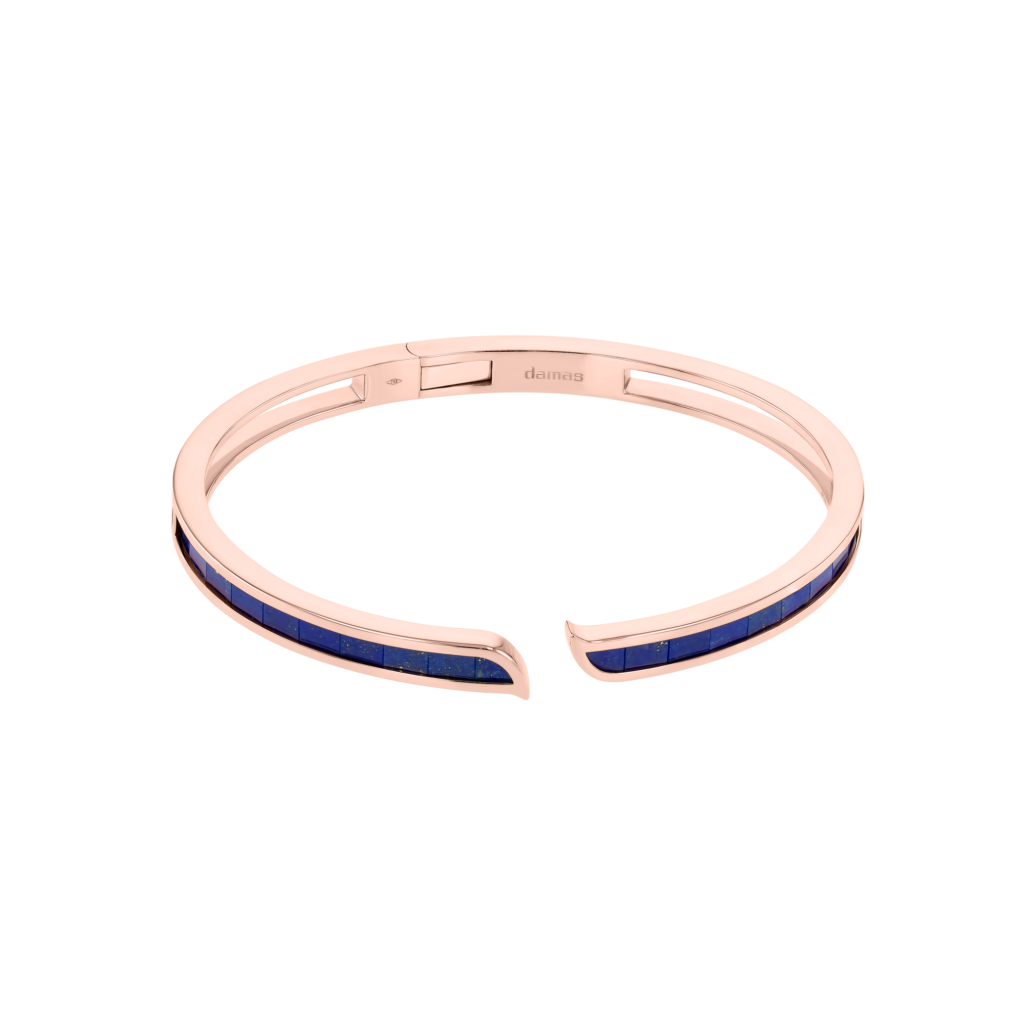 Alif Mosaic Lapis Lazuli Bangle In 18K Rose Gold