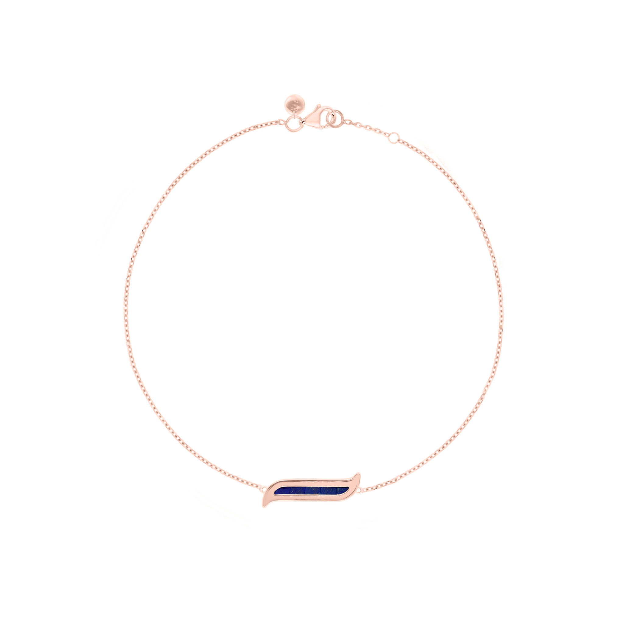 Alif Mosaic Lapis Lazuli Bracelet In 18K Rose Gold