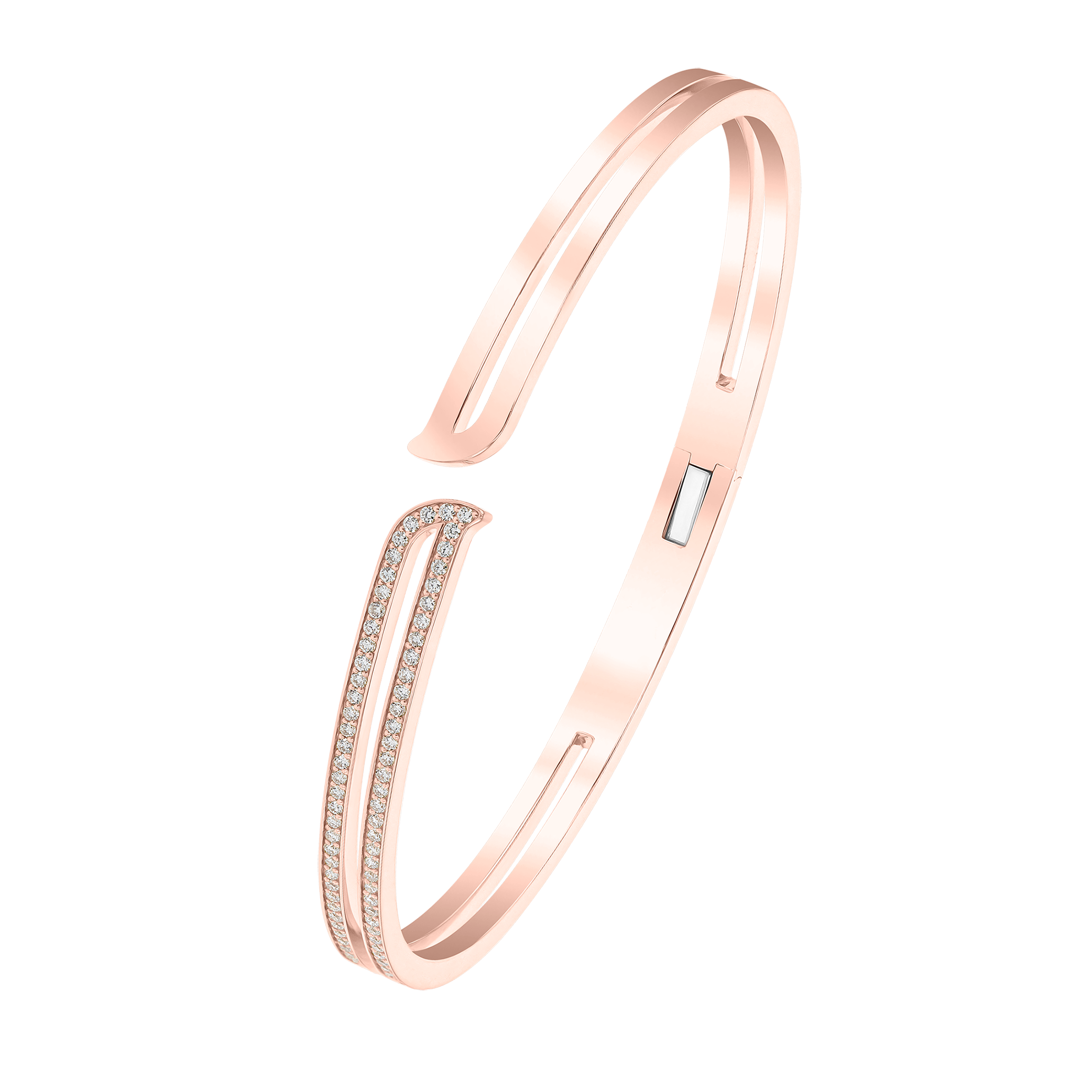Alif Rose Gold Diamond Bangle