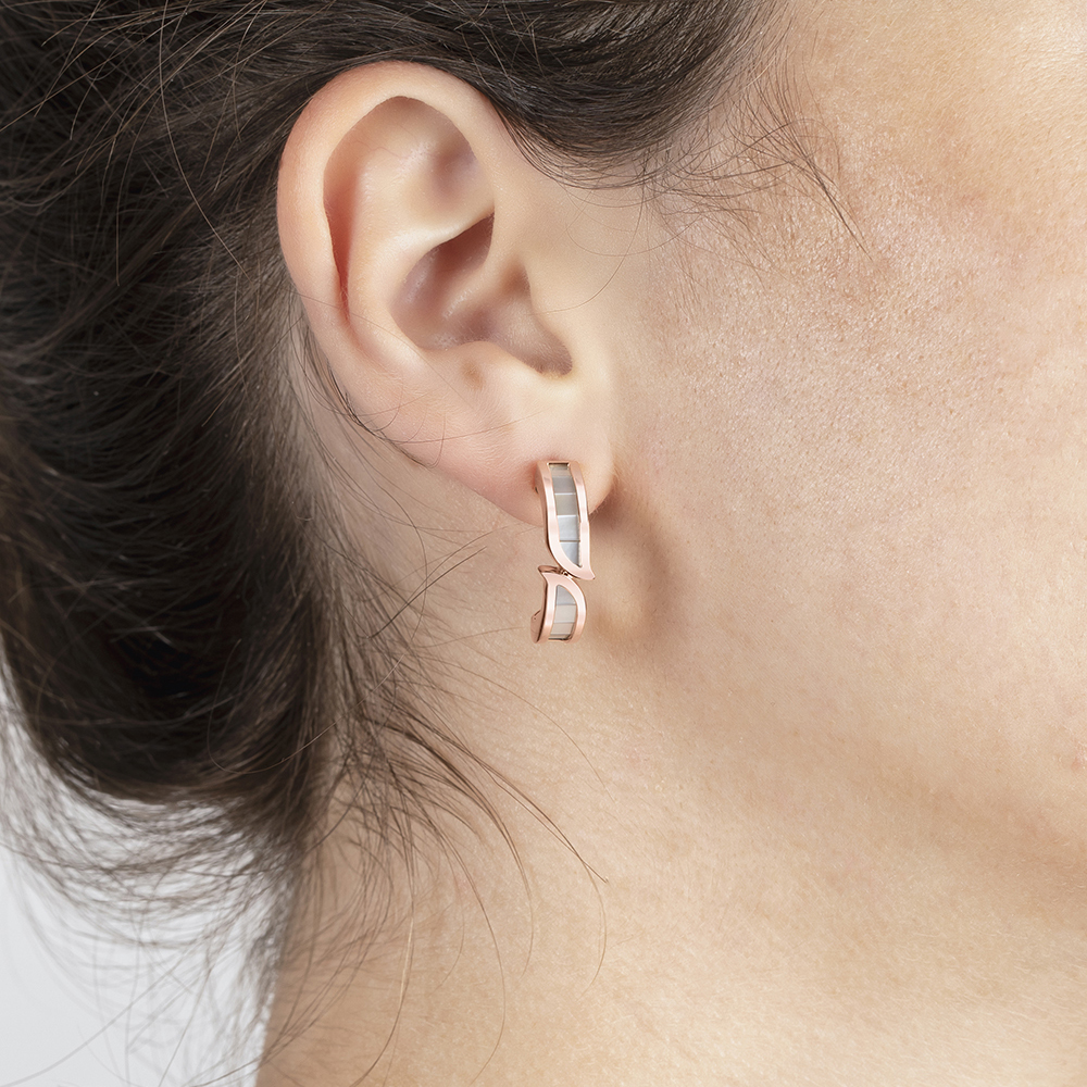Alif Mother of Pearl Earrings