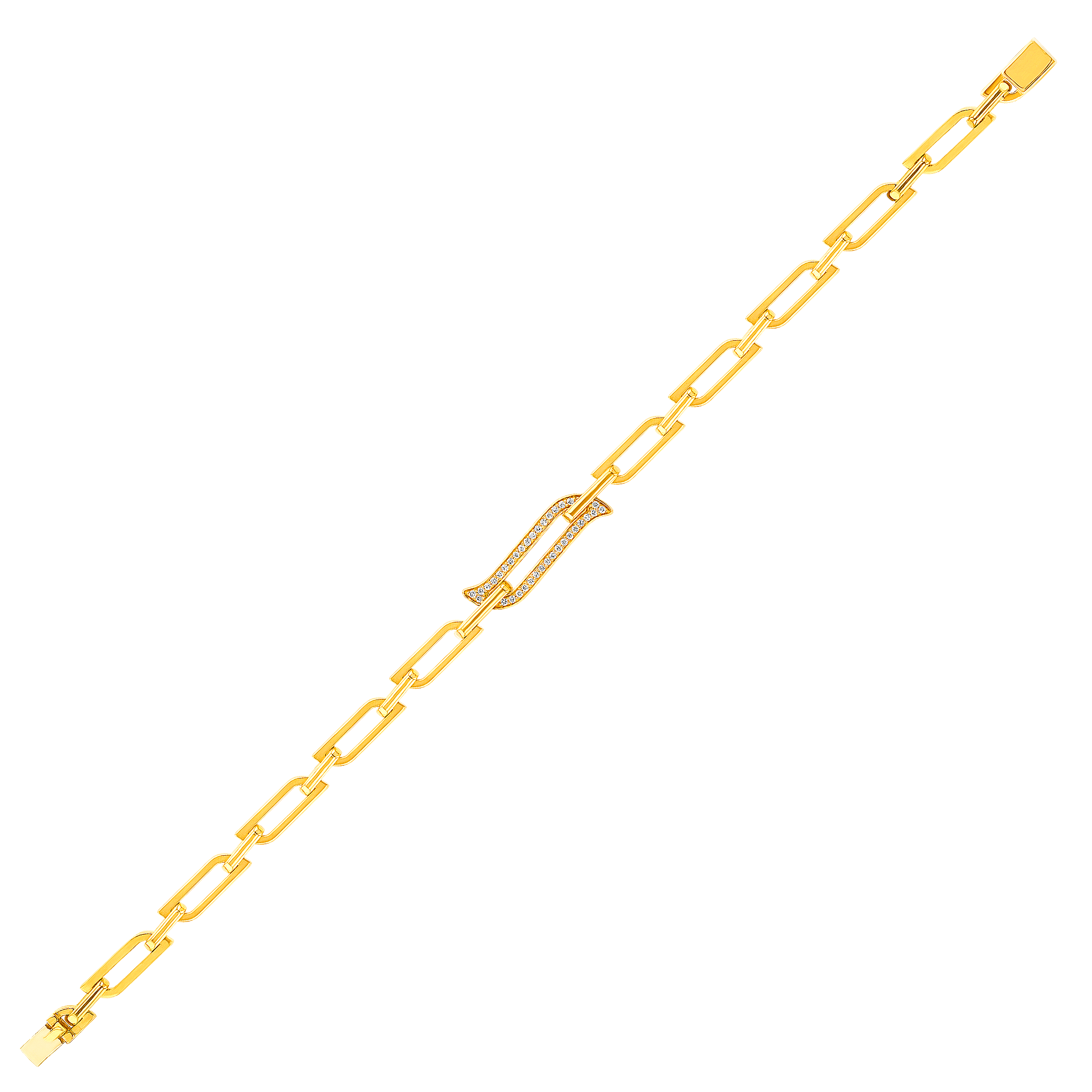 Alif Unity Chain Bracelet 18K Yellow Gold & Diamond