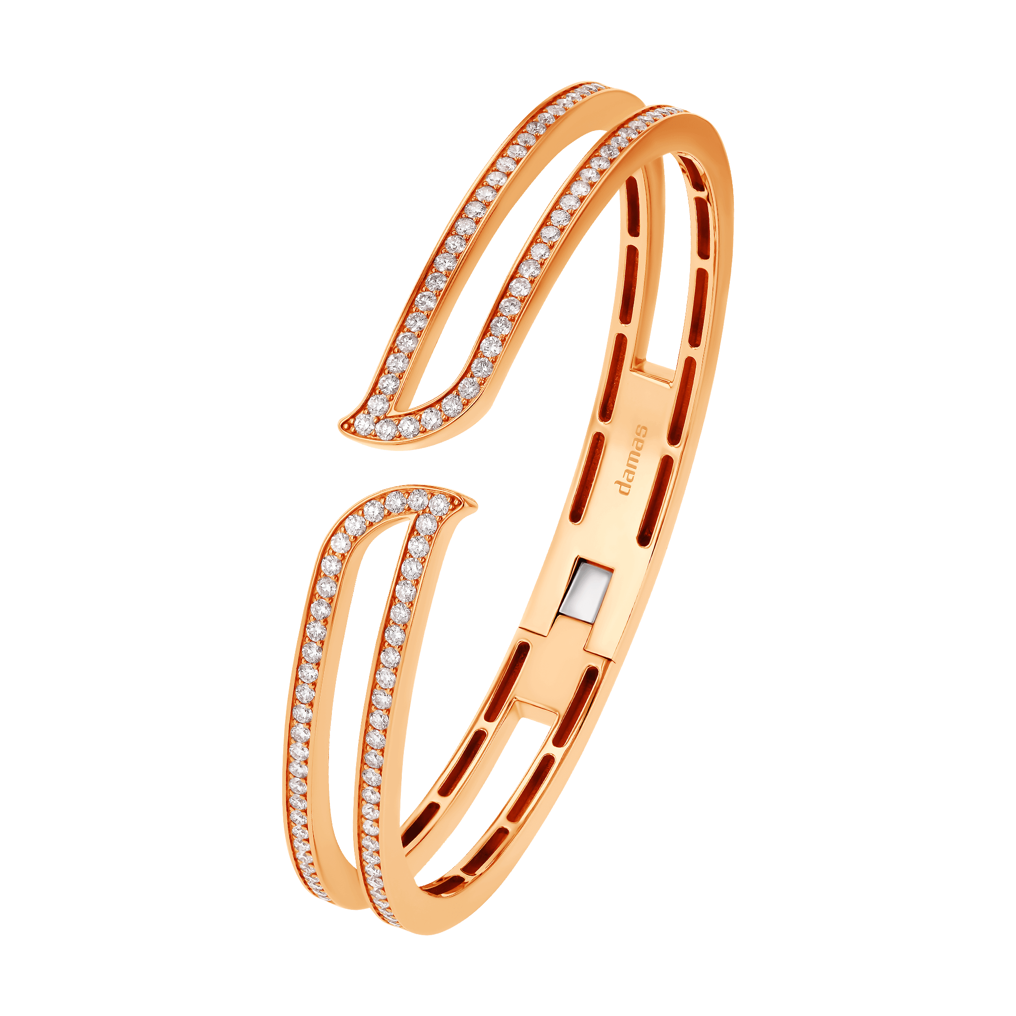 ALIF ETERNAL DIAMOND BANGLE IN 18K ROSE GOLD 