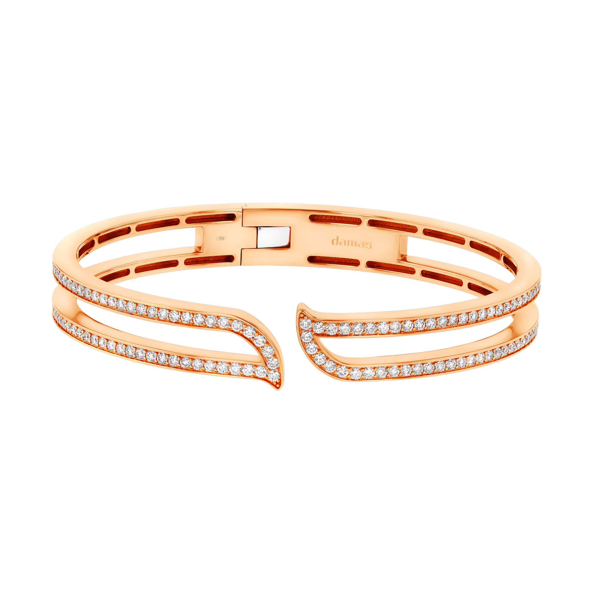 ALIF ETERNAL DIAMOND BANGLE IN 18K ROSE GOLD 