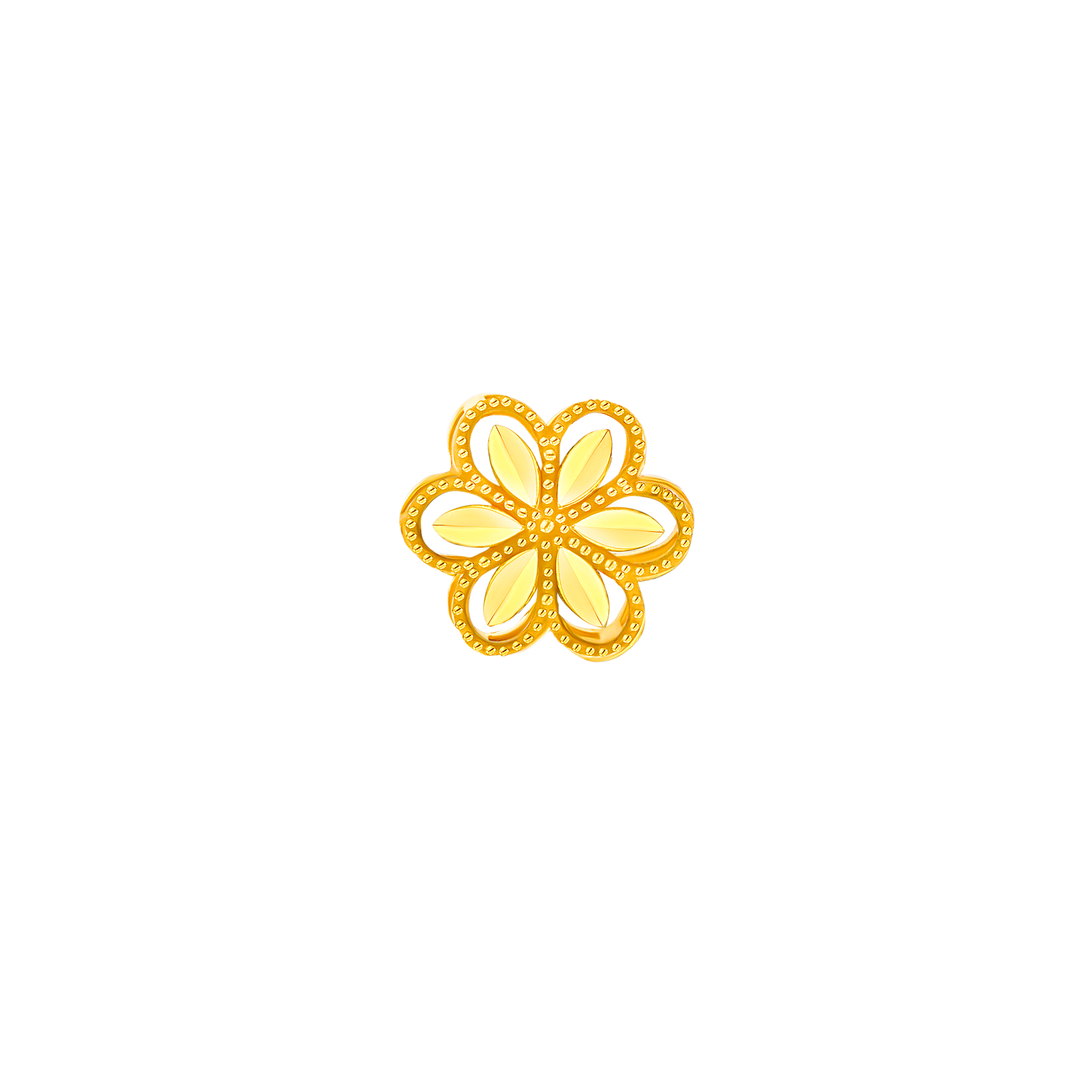 Anmol Floret Large Stud Earrings in 21K Yellow Gold 