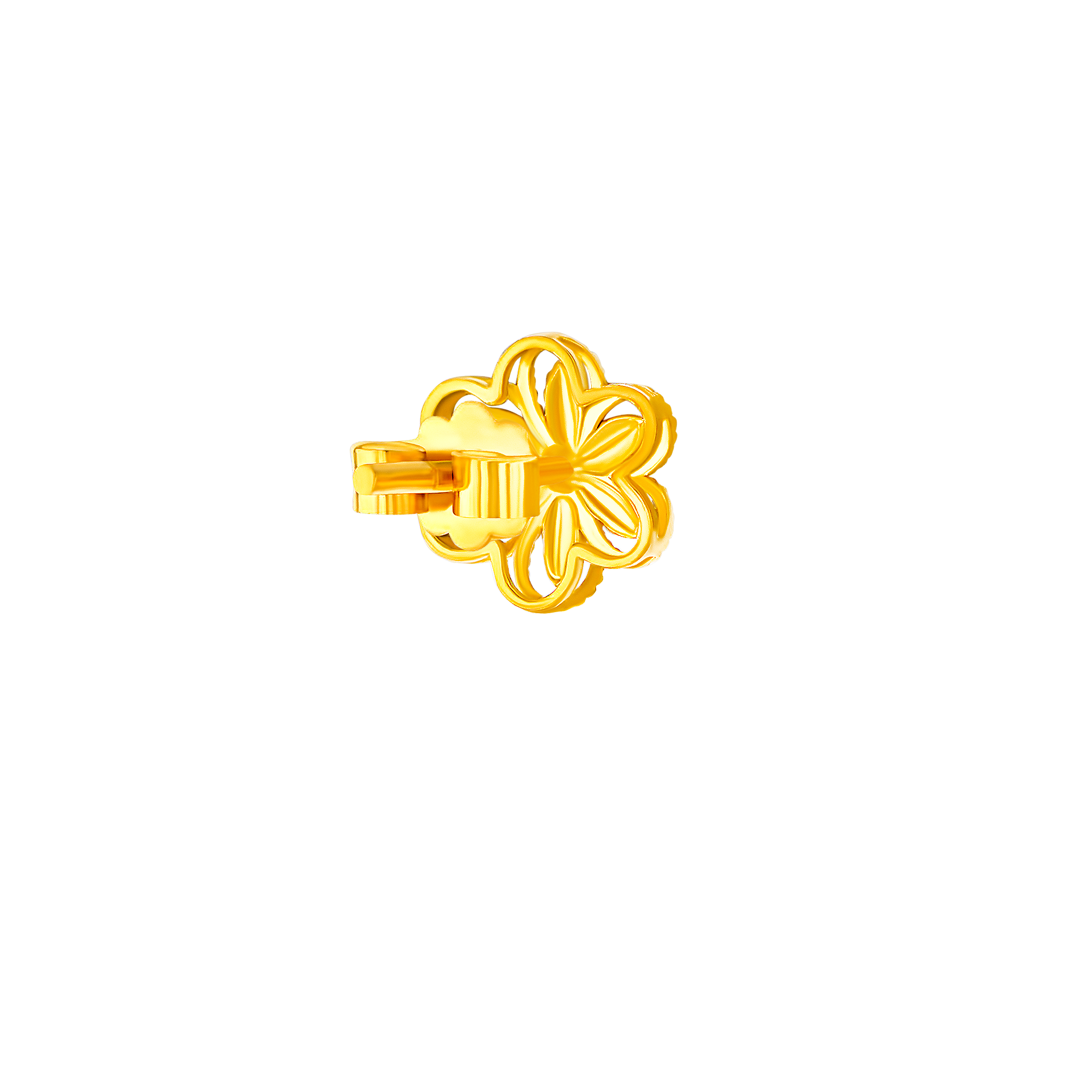 Anmol Floret Large Stud Earrings in 21K Yellow Gold 