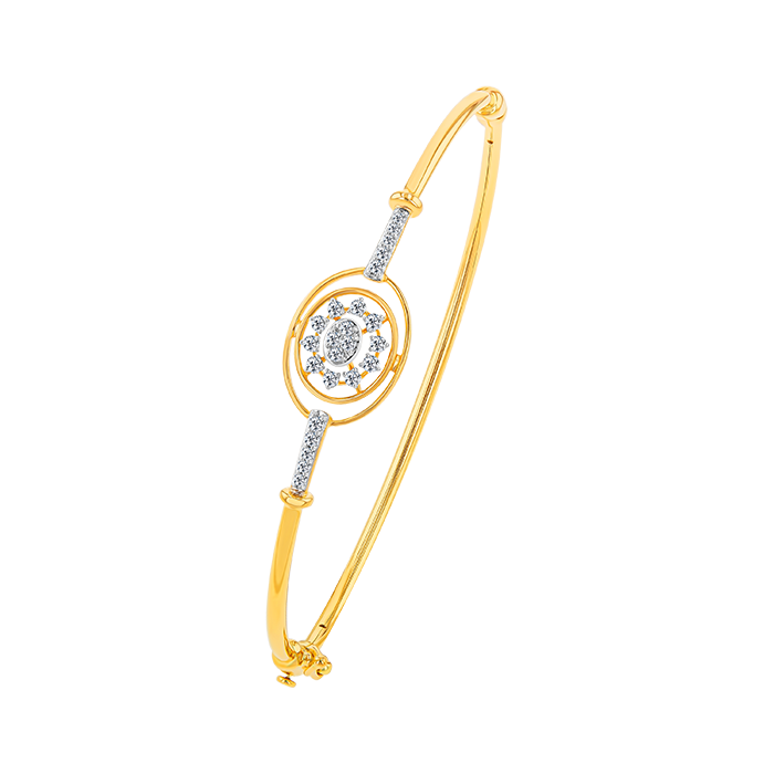 Ananya Diamond Bangle in 18K Gold