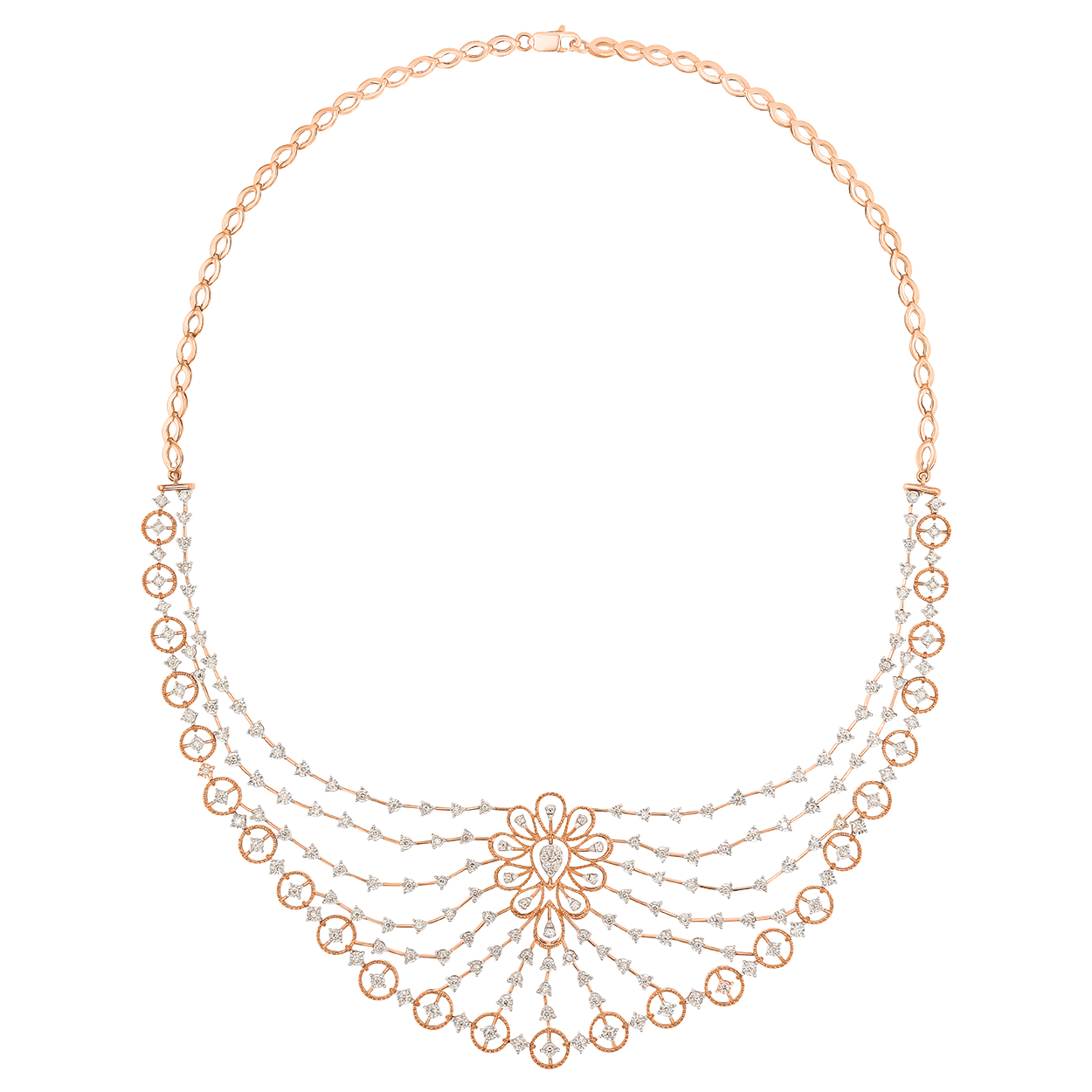 Ananya Necklace Set in 18K Rose Gold