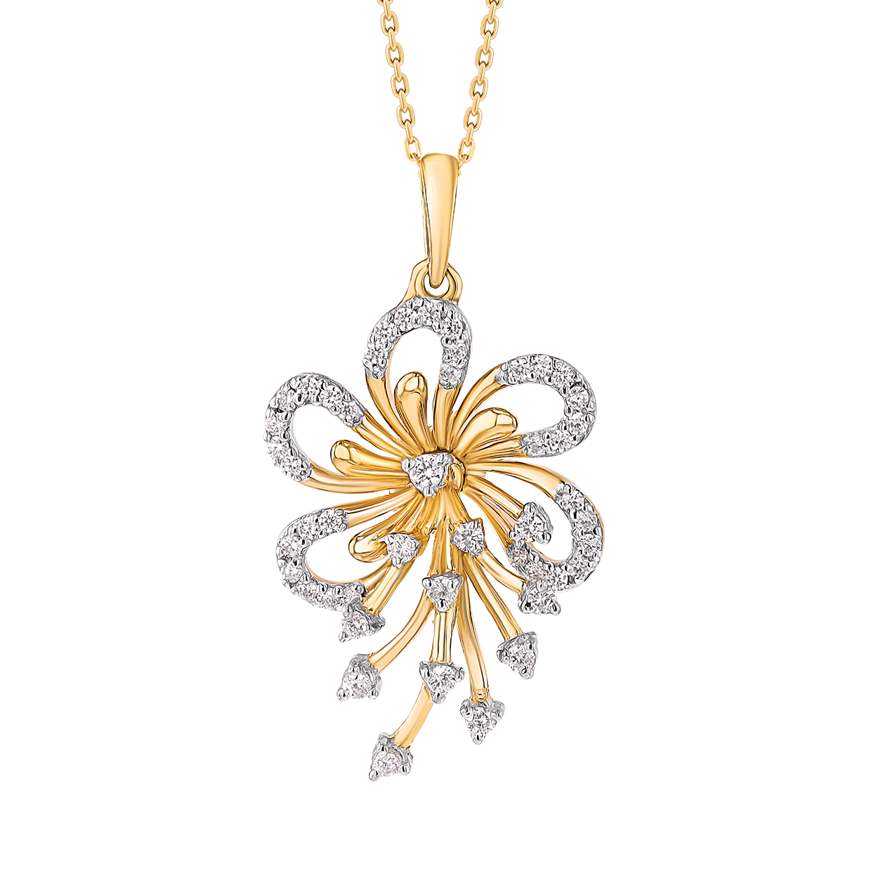 Ananya Pendant chain in 18K Yellow Gold