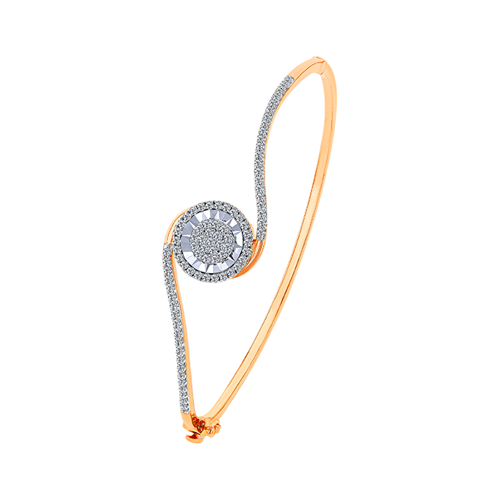 Ananya Diamond Bangle in 18K Gold
