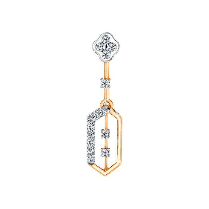 Ananya Diamond Necklace & Earring in 18K Gold