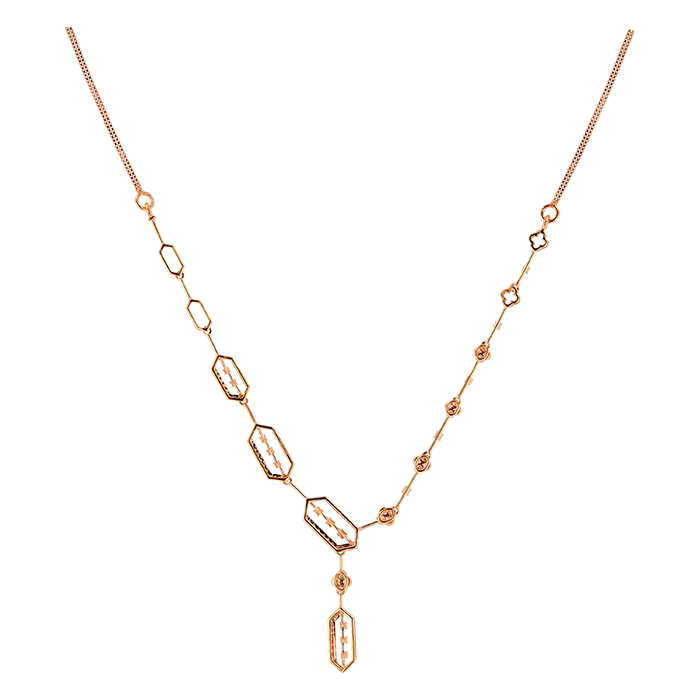 Ananya Diamond Necklace & Earring in 18K Gold