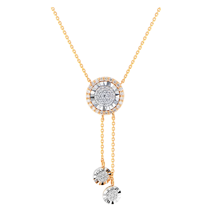 Ananya Diamond Necklace & Earring in 18K Gold