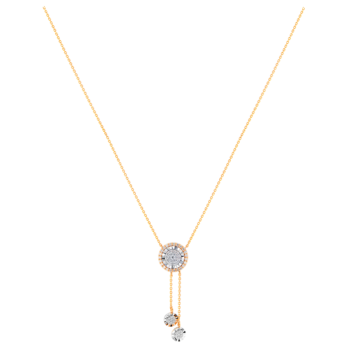 Ananya Diamond Necklace & Earring in 18K Gold