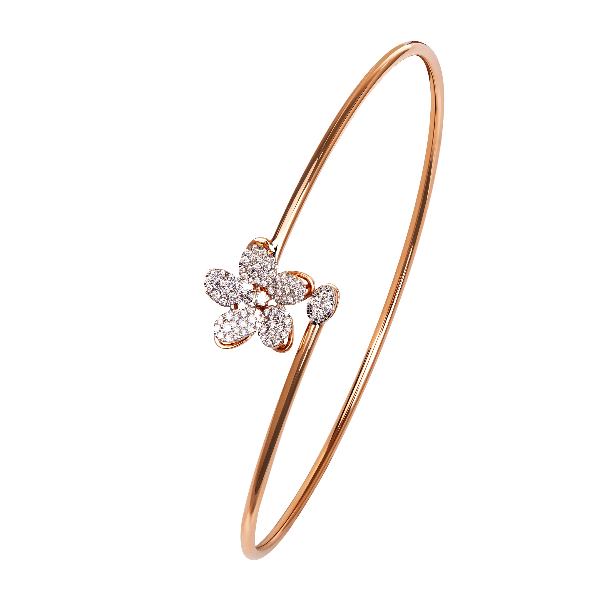 Ananya Diamond Bangle in 18K Gold
