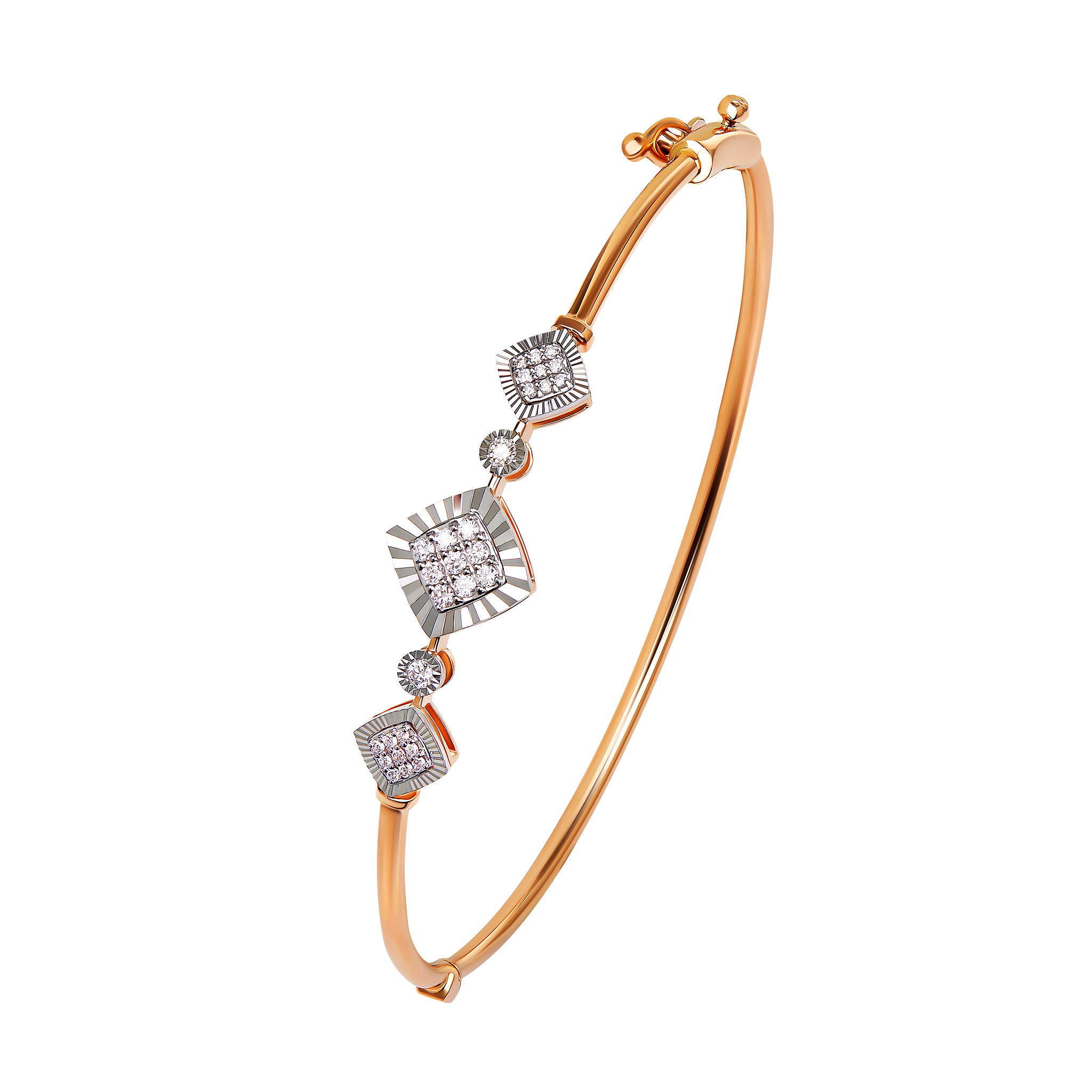 Ananya Diamond Bangle in 18K Gold