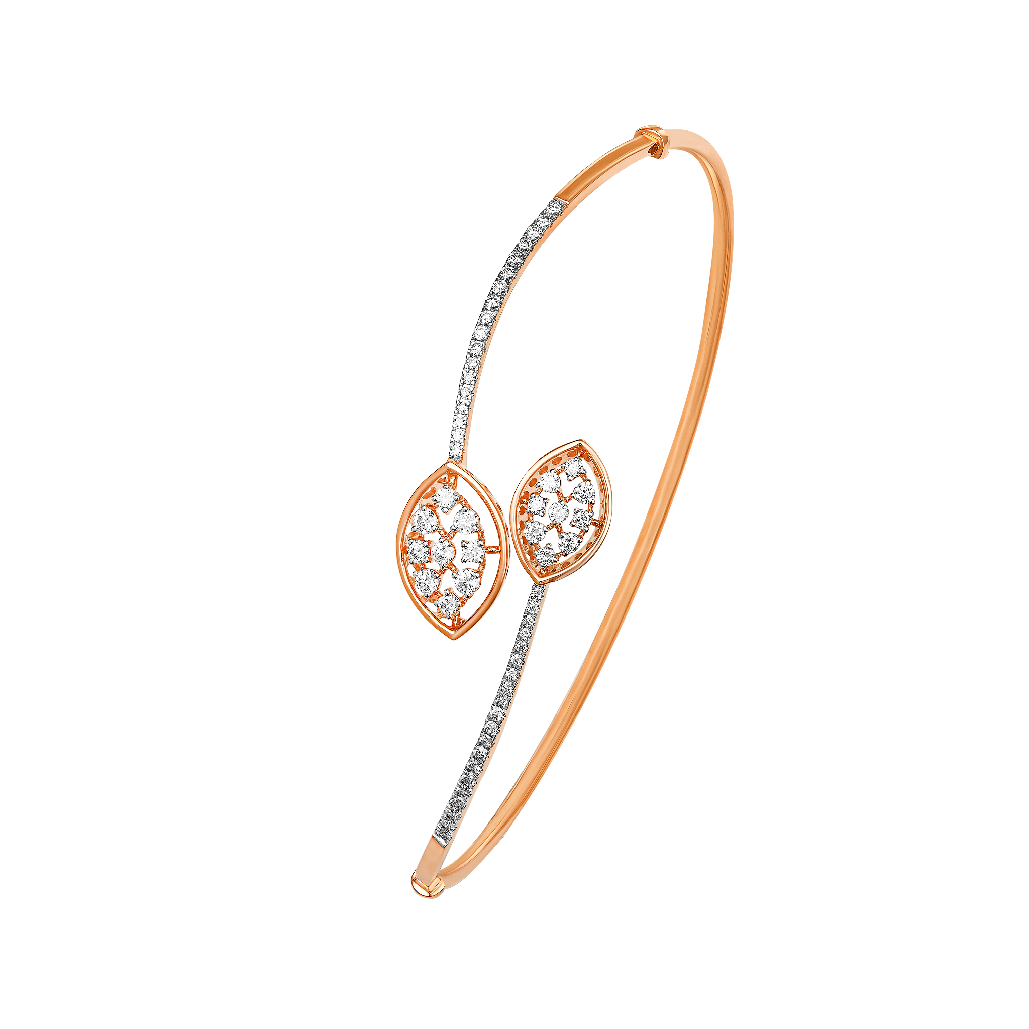 Ananya Diamond Bangle in 18K Gold