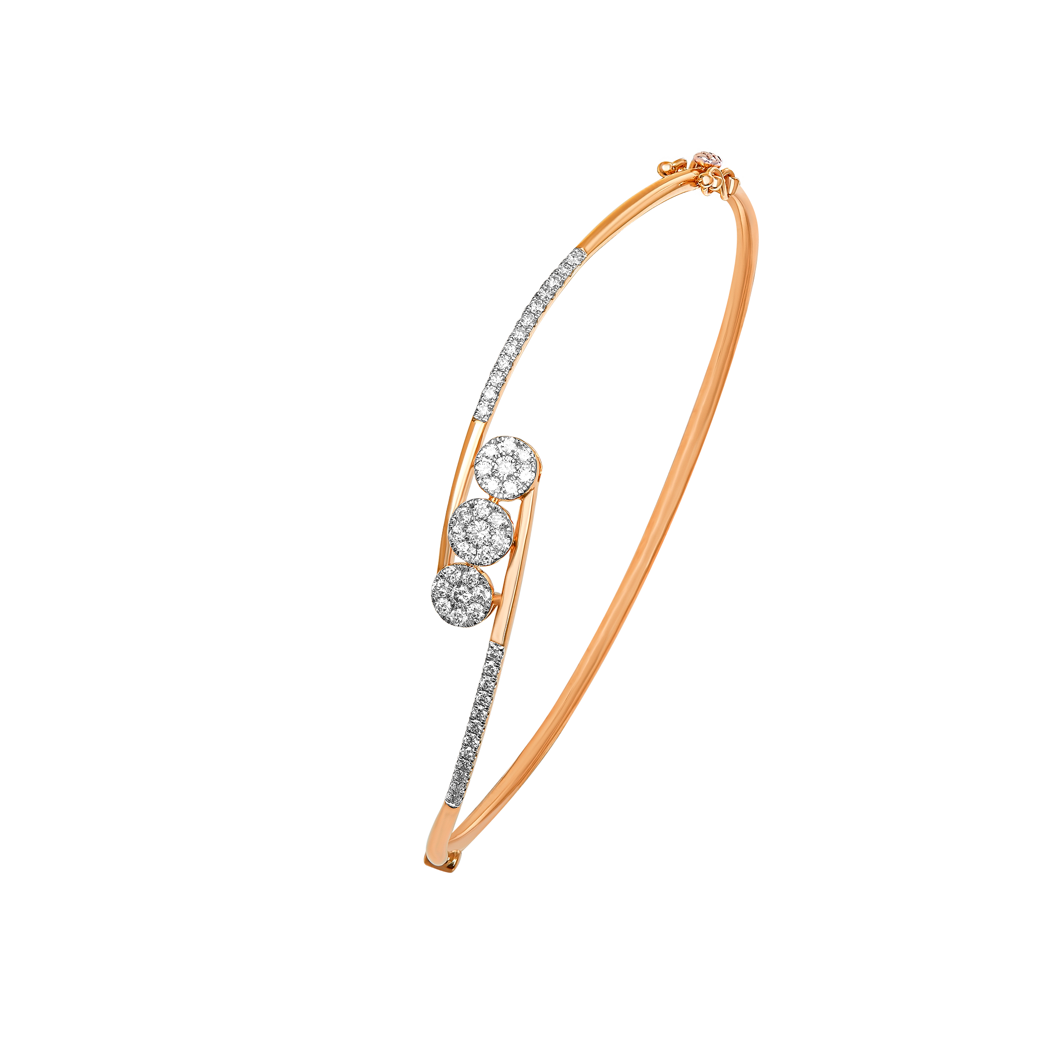 Ananya Diamond Bangle in 18K Gold