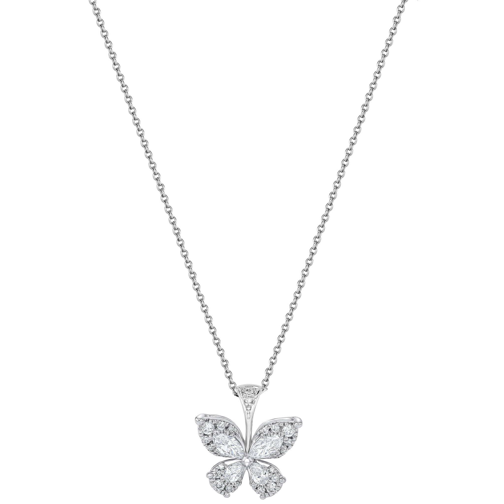 Flora Diamond Pendant Chain