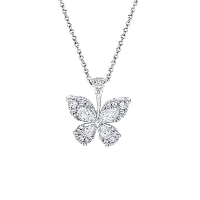 Flora Diamond Pendant Chain