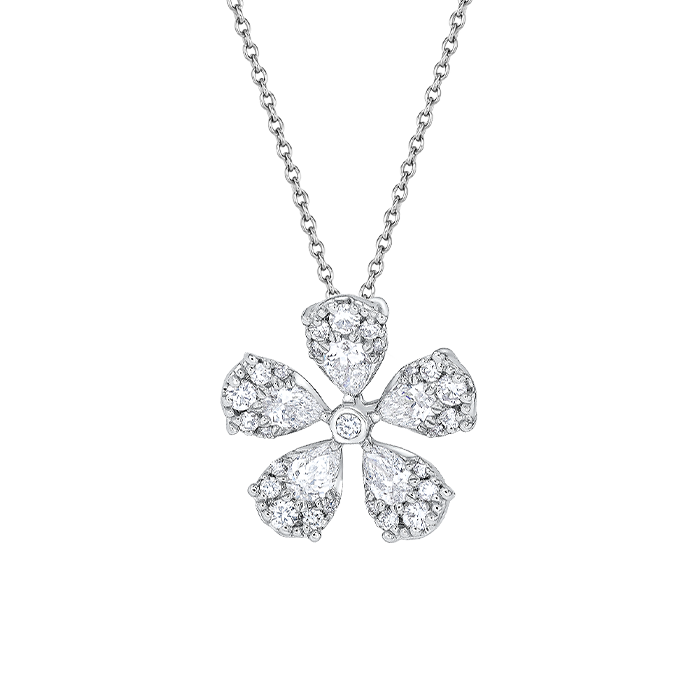 Flora Diamond Pendant Chain