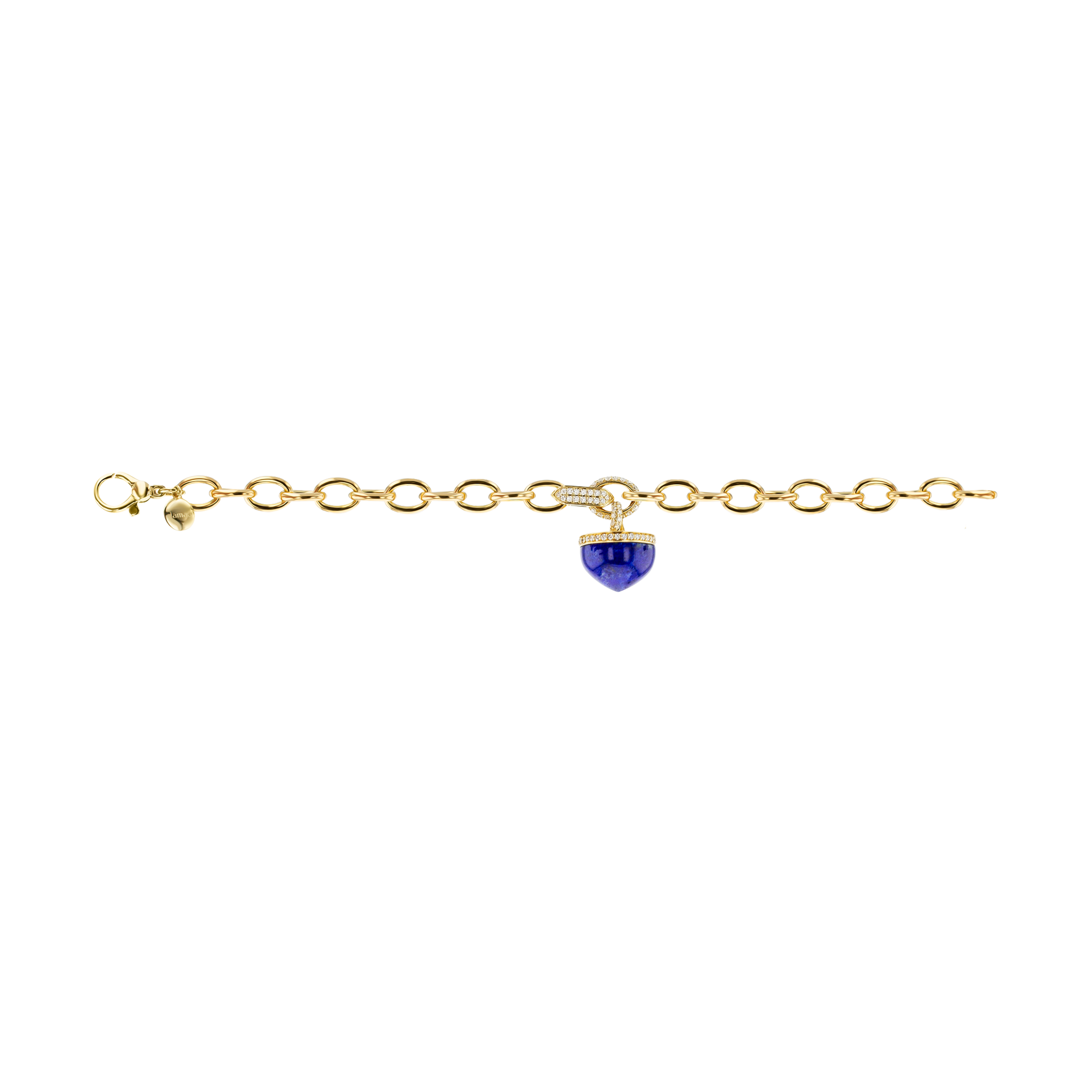 Dome Majesty Lapis Lazuli Diamond Bracelet