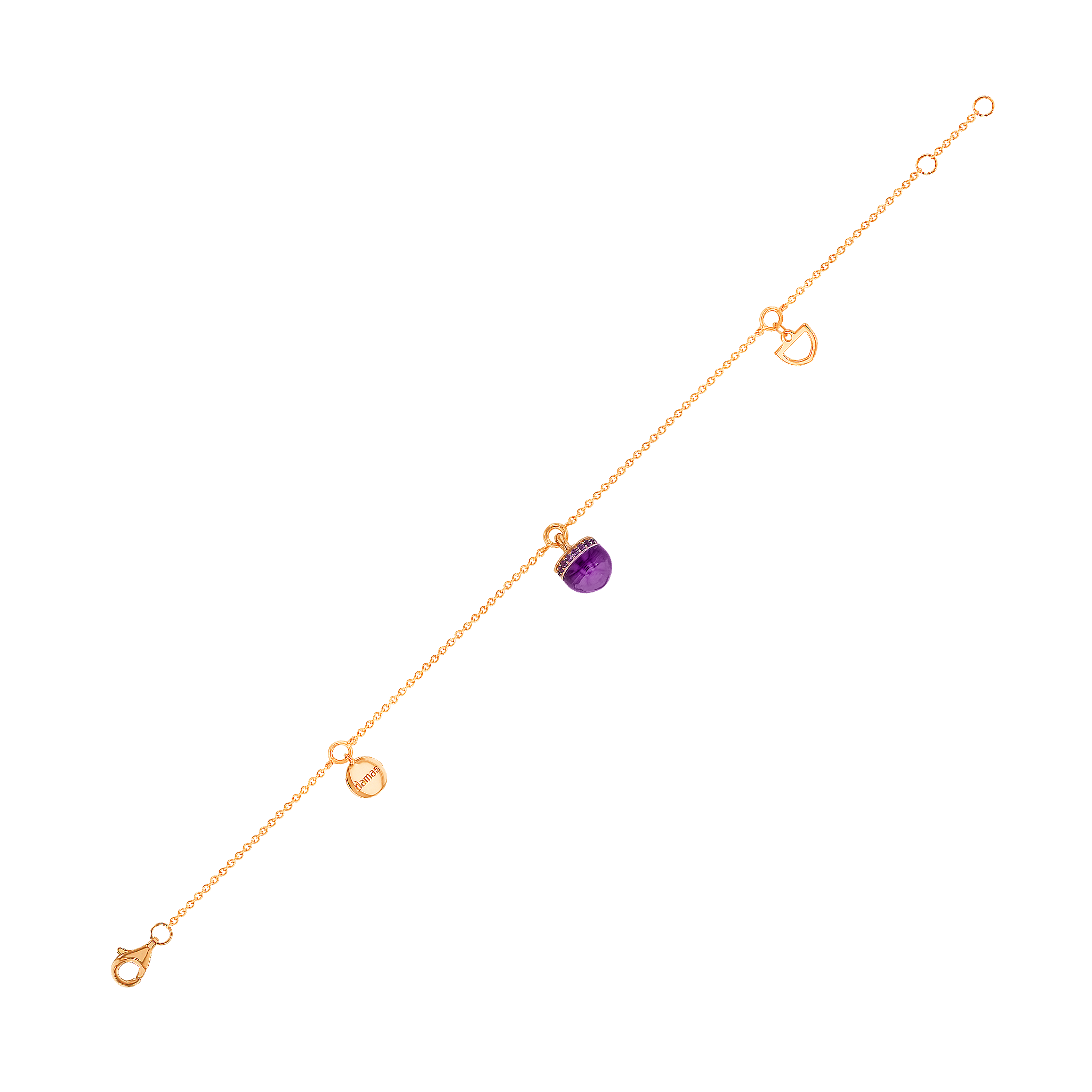 Dome Nobel Amethyst Bracelet  