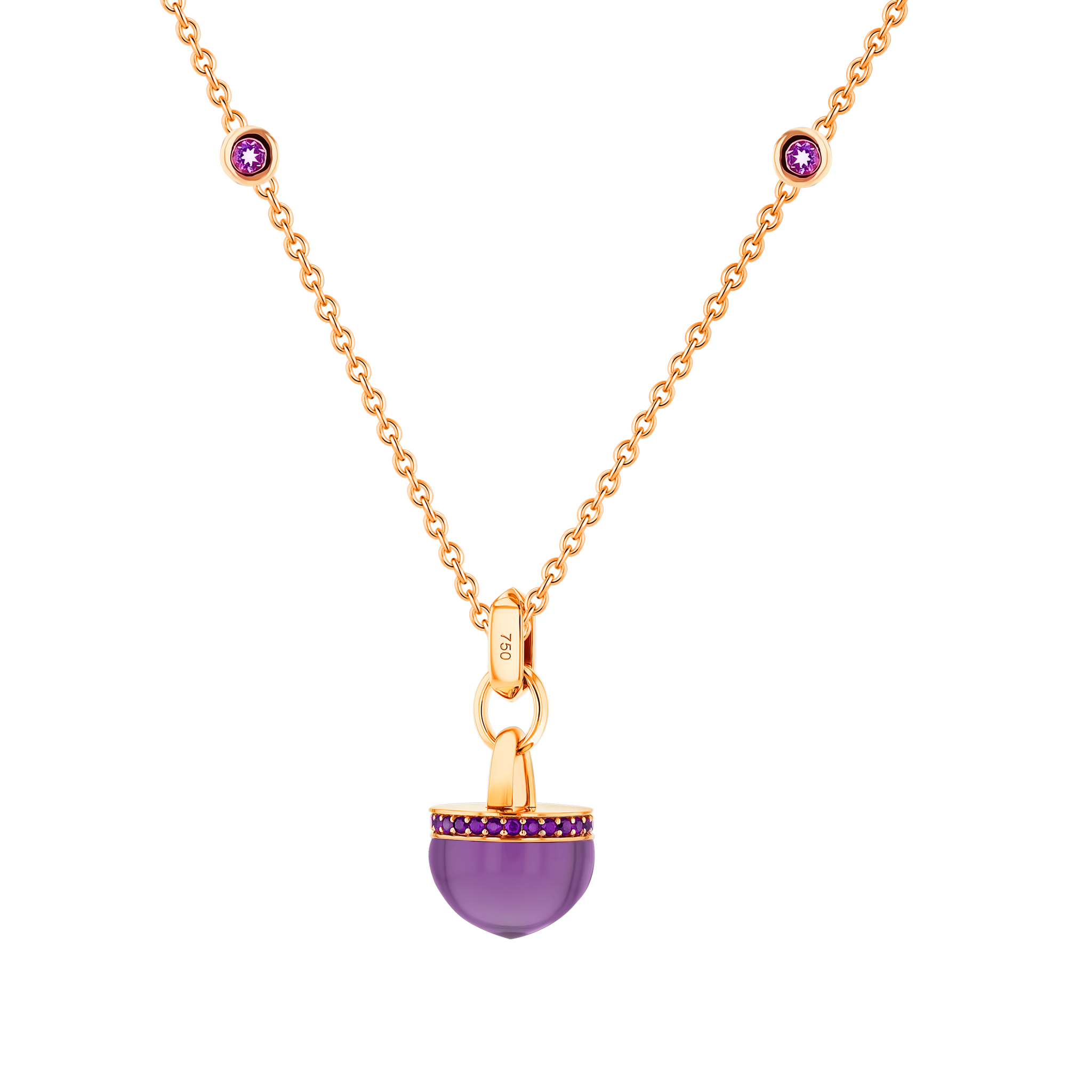 Dome Nobel Amethyst Necklace  