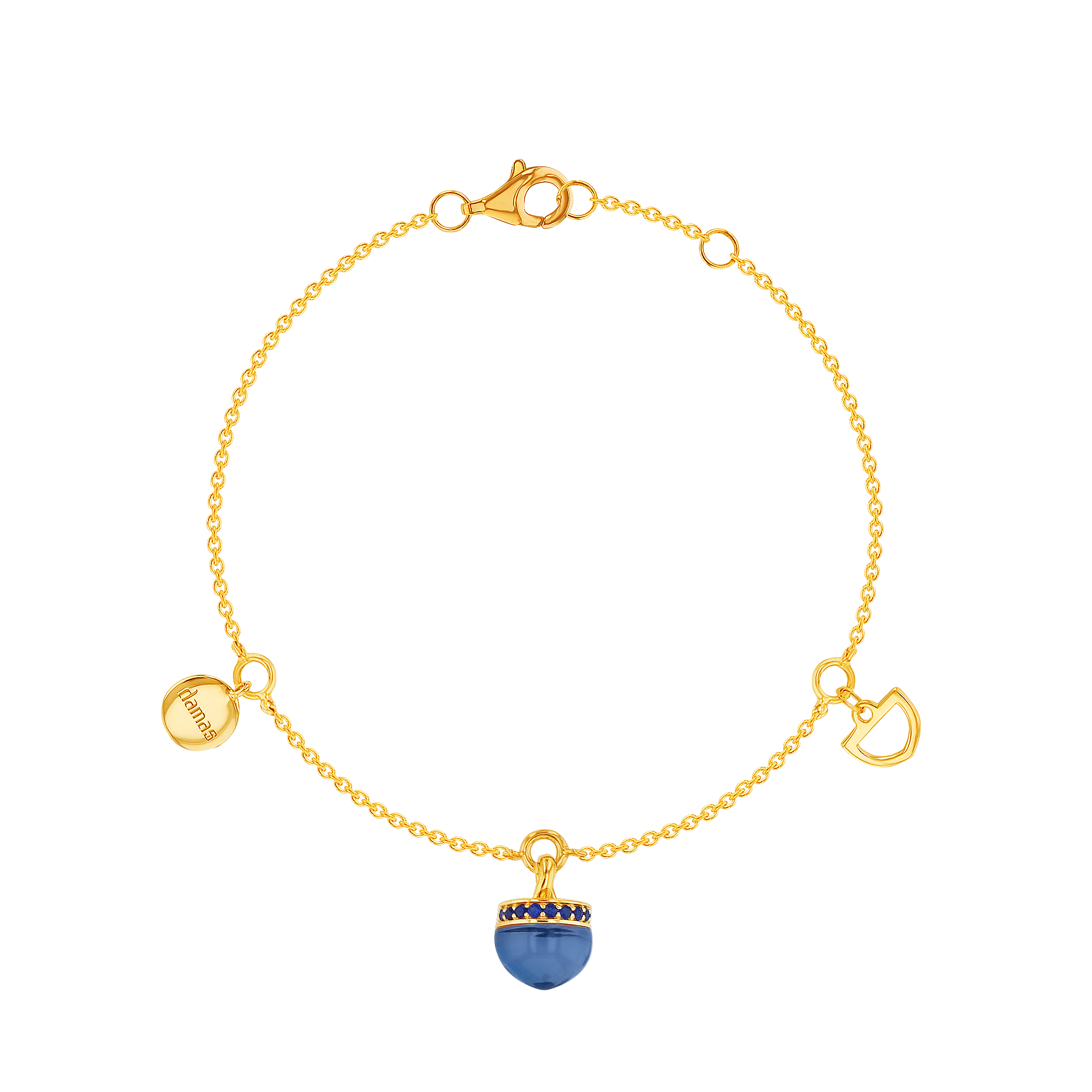 Dome Nobel London Blue Topaz and Sapphire Pave Bracelet  